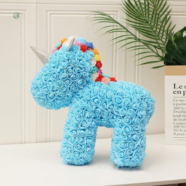 Rose éternelle, représentation féerique de la licorne