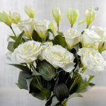Lisianthus fleurs artificielles pas chères en bouquet