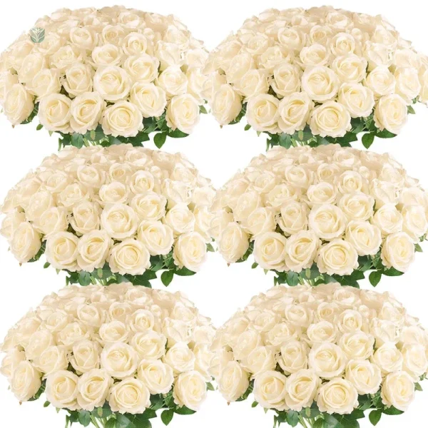 Roses synthétiques élégantes pour événements