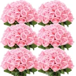 Arrangement floral réaliste en tissu