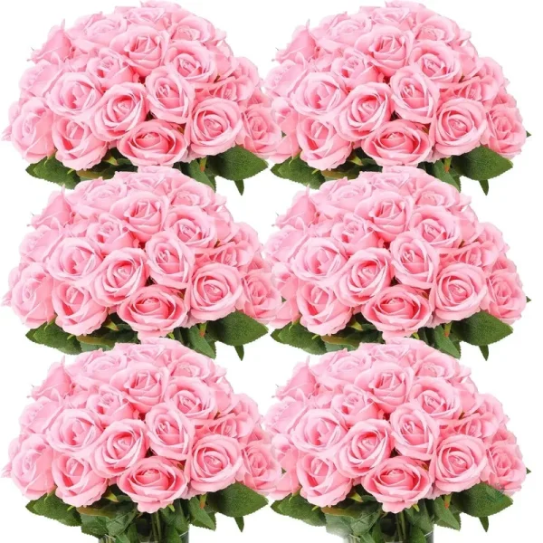 Arrangement floral réaliste en tissu