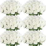 Roses en soie pour un mariage romantique