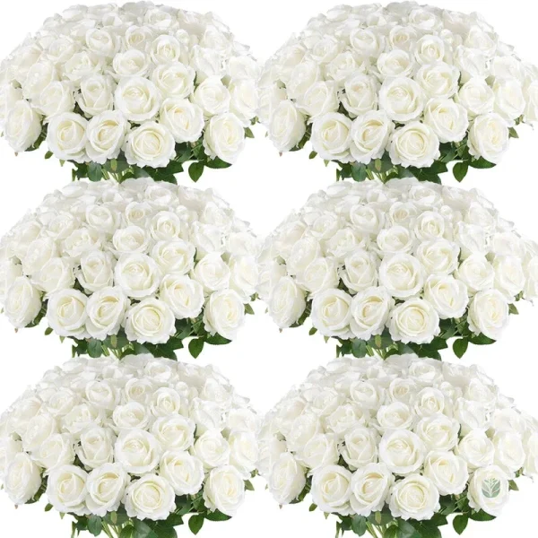 Roses en soie pour un mariage romantique