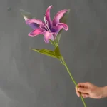 Lys synthétique bicolore, touche naturelle sans entretien