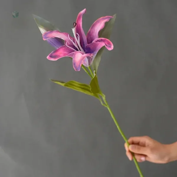 Lys synthétique bicolore, touche naturelle sans entretien