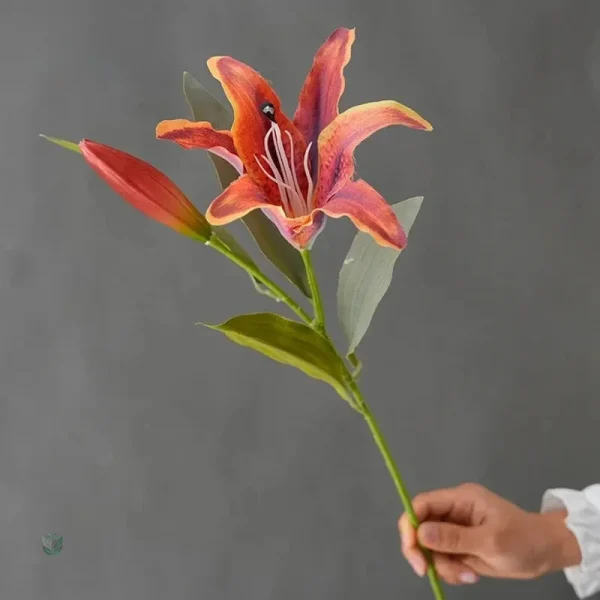 Fleur bicolore artificielle, idéale pour les événements