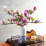 Branches artificielles de magnolia pour décoration intérieure