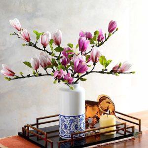Branches artificielles de magnolia pour décoration intérieure