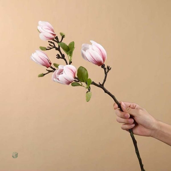 Magnolia en branche, accessoire de décoration moderne