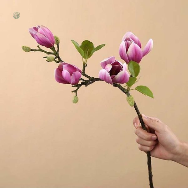 Fleurs de magnolia artificiel pour embellir votre espace