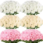Mélange de Roses Artificielles en diverses teintes