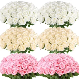 Mélange de Roses Artificielles en diverses teintes