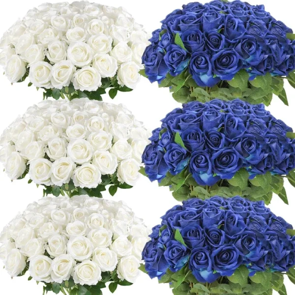 Roses artificielles élégantes pour décoration intérieure