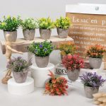 Mini Fleurs Artificielles en bouquet vibrant