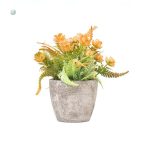 Arrangement floral miniature en plastique