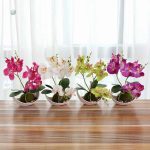 Mini Orchidée artificielle en pot décoratif