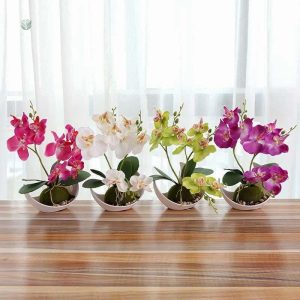 Mini Orchidée artificielle en pot décoratif