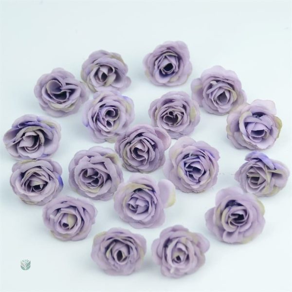 Fleurs en tissu, mini roses artificielles variées