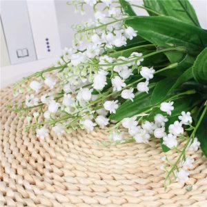 Muguet artificiel en bouquet décoratif