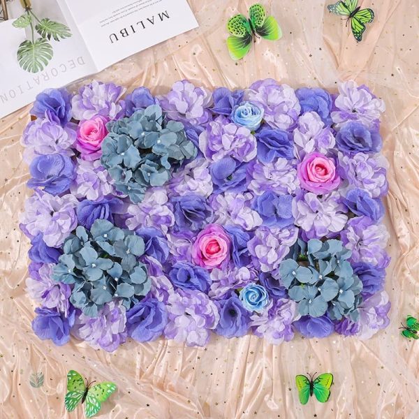 Fleurs synthétiques pour murs