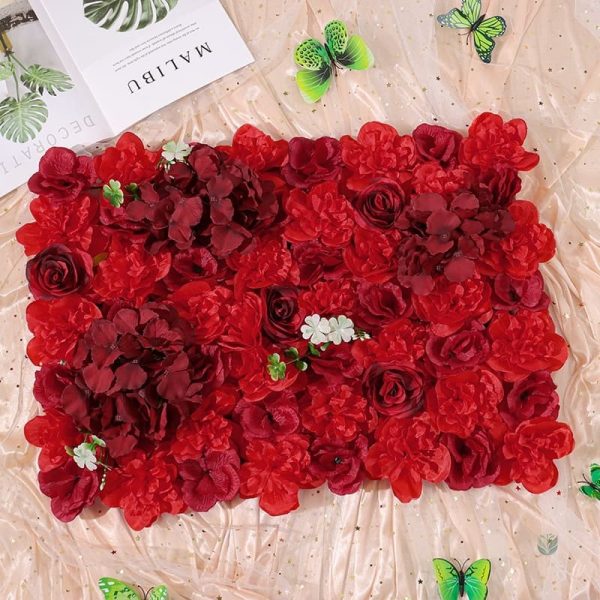 Fleurs artificielles murales