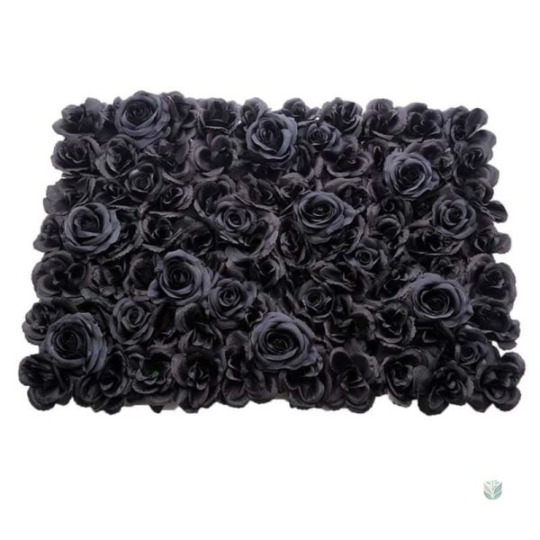 Mur de Fleurs Artificielles Noires