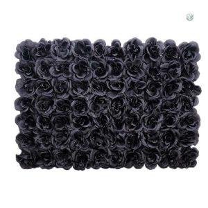 Murs de fleurs noires élégants et polyvalents