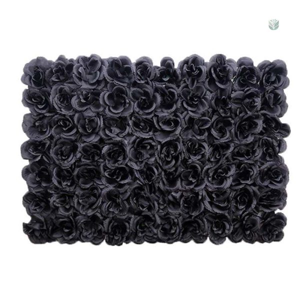 Murs de fleurs noires élégants et polyvalents