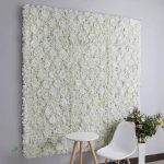 Mur de Fleurs Blanc – décoration florale artificielle
