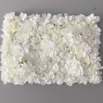 Mur décoratif de fleurs blanches pour intérieur