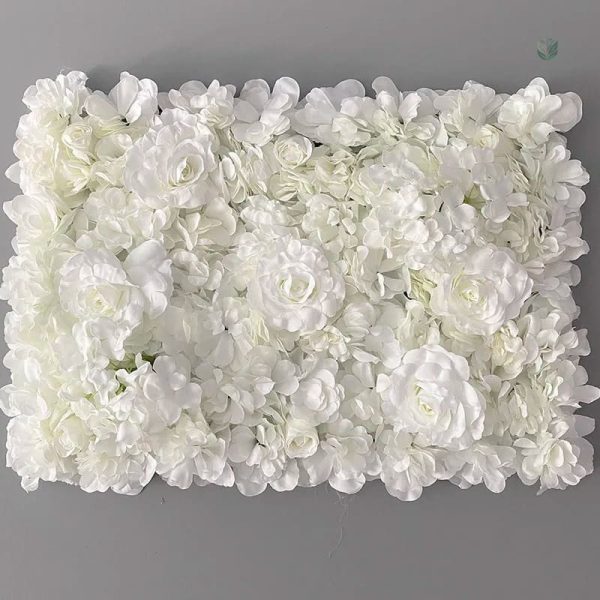 Mur décoratif de fleurs blanches pour intérieur