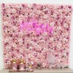 Mur de Fleurs Rose Artificielles décoratif