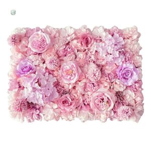 Fleurs Roses artificielles pour un mur vivant