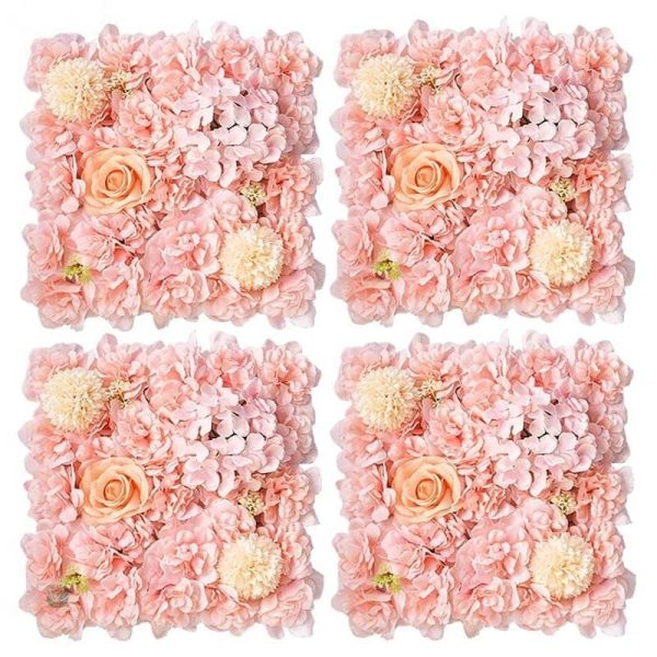 Panneau décoratif en roses artificielles pour arrière-plan