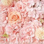 Mur floral artificiel en roses, parfait pour mariage