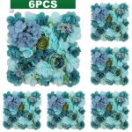 Décor mural de fleurs artificielles pour événements