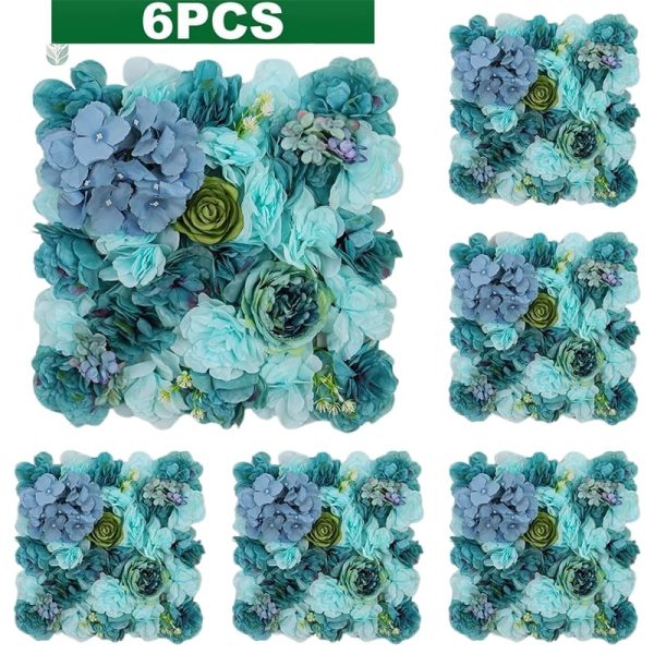 Décor mural de fleurs artificielles pour événements