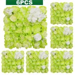 Mur de fleurs artificielles chic pour salles de réception