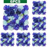 Murs de fleurs artificielles pour décorations de mariage - vue 3