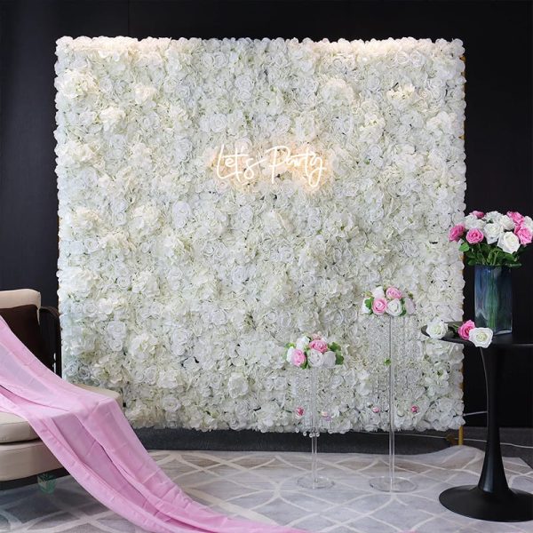 Mur floral artificiel élégant pour événements spéciaux