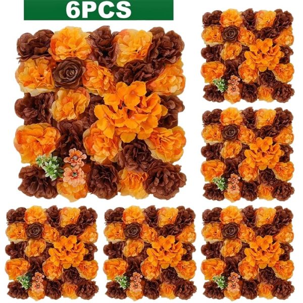 Murs de fleurs artificielles pour décorations de mariage - vue 5
