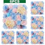 Murs de fleurs artificielles pour décorations de mariage - vue 6