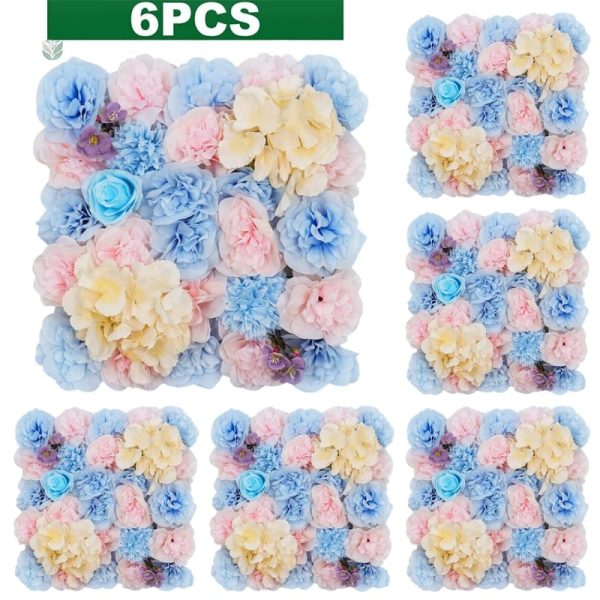 Murs de fleurs artificielles pour décorations de mariage - vue 6