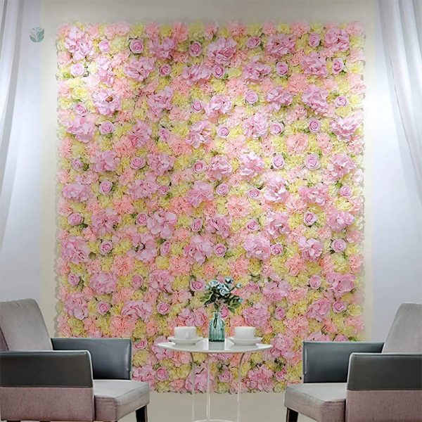 Murs de fleurs artificielles pour décorations de mariage - vue 7
