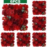 Murs de fleurs artificielles pour une touche romantique
