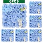 Murs de fleurs artificielles en couleurs variées