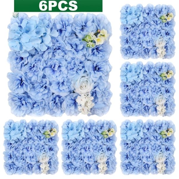 Murs de fleurs artificielles en couleurs variées