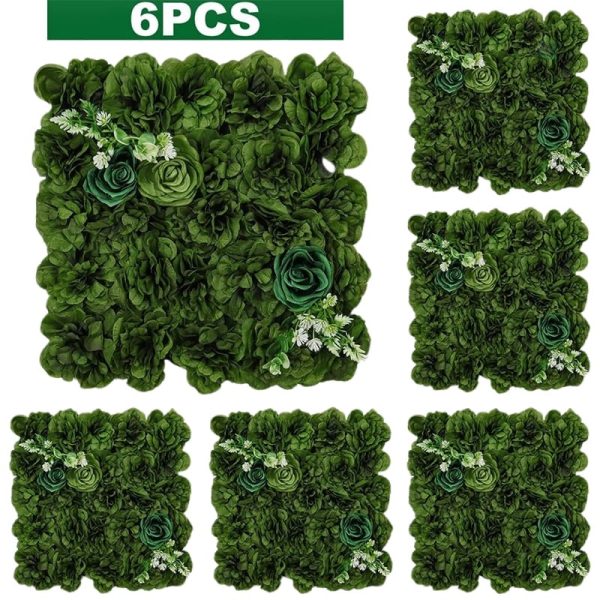 Mur de fleurs artificielles pour arrière-plan photo