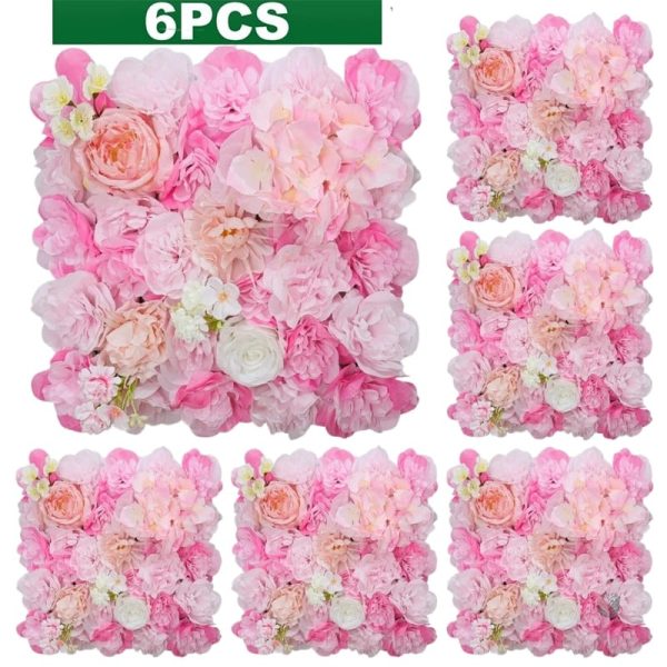 Fleurs artificielles murales pour décoration d'intérieur