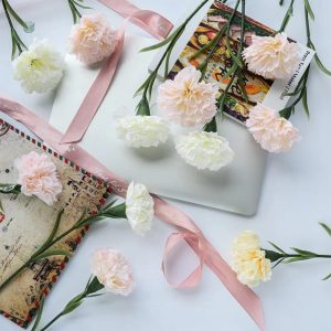Œillet Fleur artificielle en textile durable